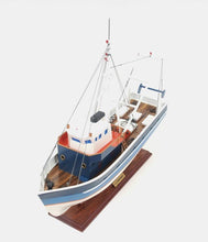 Load image into Gallery viewer, 1797 La Confiance Boat Hand Painted Decorative Boat - Blue / White