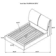 Load image into Gallery viewer, Corwyn - Queen Upholstered Panel Bed With Headboard Pillows - White
