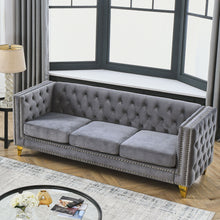 Load image into Gallery viewer, Upholstered Couch Sofa With Button Tufting For Living Room