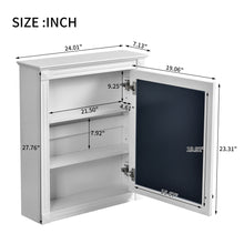 Load image into Gallery viewer, Wall Mounted Bathroom Storage Cabinet With Mirror, Medicine Cabinet With Height Adjustable Shelf