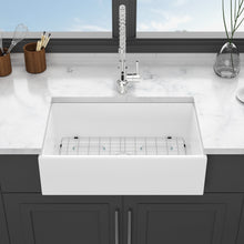 Load image into Gallery viewer, Farmhouse Sink, Apron-Front Porcelain Ceramic Single Bowl