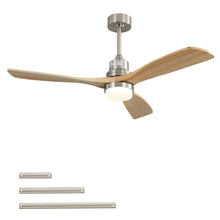 Load image into Gallery viewer, Indoor Ceiling Fan With Dimmable LED Light, 6 Speed Remote ControlLED DC Motor, Reversible Blades