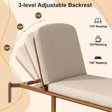Load image into Gallery viewer, Outdoor Chaise Lounge With Adjustable Backrest