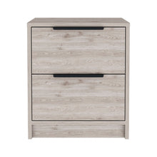 Load image into Gallery viewer, Rectangular One Drawer Two Doors Nightstand With Manufactured Wood Top - Gray