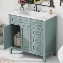 Load image into Gallery viewer, Modern Bathroom Vanity With Sink, Freestanding Design With Drawers And Doors