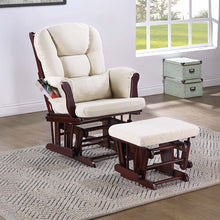 Load image into Gallery viewer, Upholstered Glider Chair With Ottoman