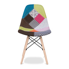 Load image into Gallery viewer, Upholstered Fabric Dining Side Chair - Brown / Green / Pink / Natural