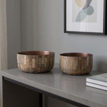 Load image into Gallery viewer, Round Pot Planters (Set of 2) (634285) - Brown
