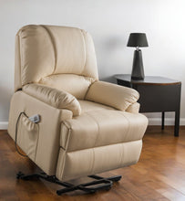 Load image into Gallery viewer, Faux Leather Power Massage Lift AssiStand Recliner - Beige