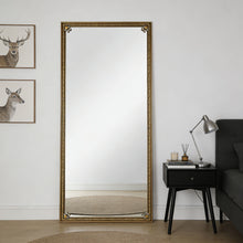 Load image into Gallery viewer, Full Length Mirror With Stand, Floor Standing Dressing - Antique Gold