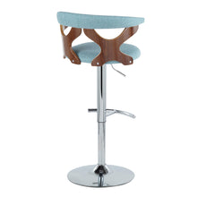 Load image into Gallery viewer, Gardenia - Mid Century Modern Adjustable Barstool With Swivel With Rounded T Footrest (Set of 2)