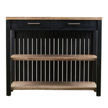 Load image into Gallery viewer, 44" Kitchen Island With Storage - Natural / Black