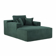 Load image into Gallery viewer, Convertible Chaise Lounge Chair With Wide Armrest & Throw Pillows