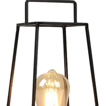 Load image into Gallery viewer, Geometric Novelty Lantern With Novelty Shade - Black