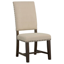 Load image into Gallery viewer, Upholstered Side Chair With Nailhead Accents (Set of 2) - Beige