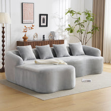 Load image into Gallery viewer, Modular L-Shape Sectional Sofa With Curved Chaise
