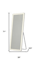 Load image into Gallery viewer, 71" Lighted Freestanding And Wall Mount Frameless Full Length Mirror - Clear