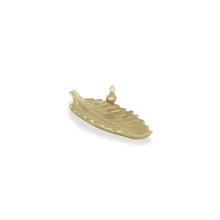 Load image into Gallery viewer, 10" Cast Iron Leaf Vanity Tray - Gold