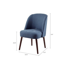 Load image into Gallery viewer, Bexley - Rounded Back Dining Chair With Wraparound Back - Blue