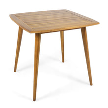 Load image into Gallery viewer, Modern Indoor Square Acacia Wood Dining Table With Toothpick Leg Design