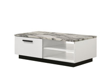 Load image into Gallery viewer, Matilda - Coffee Table With White Faux Marble Top - White