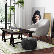 Load image into Gallery viewer, Renee - Handcrafted Round Pouf