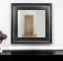 Load image into Gallery viewer, 38" Square Framed Accent Mirror - Gray