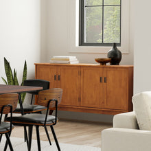 Load image into Gallery viewer, Draper - 4 Door Sideboard Buffet - Brown