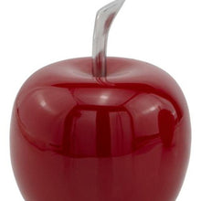 Load image into Gallery viewer, Decorative Apple Tabletop Sculpture (354694) - Red / Silver