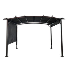 Load image into Gallery viewer, Outdoor Patio Pergola Gazebo - Steel Frame Sun Shelter With Retractable Canopy