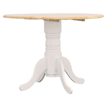 Load image into Gallery viewer, Round Dining Table With Drop Leaf Pedestal Base, Expandable Top - Natural