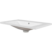 Load image into Gallery viewer, 30" Single Bathroom Vanity Top With Undermount Basin, Rectangular Shape, 3 Faucet Holes - White