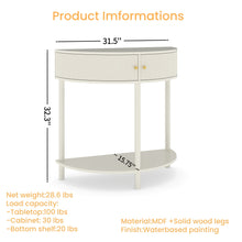 Load image into Gallery viewer, Demi Lune - Console Table With 2 Storage Drawers
