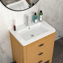 Load image into Gallery viewer, Rectangular Single Vanity Top With 1 Faucet Hole And Overflow, 28 X 19" - White