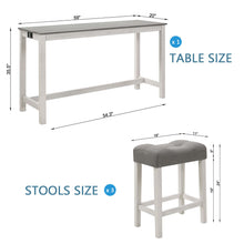 Load image into Gallery viewer, 4 Piece Bar Table Set With Power Outlet