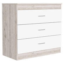 Load image into Gallery viewer, 32" Three Drawer Dresser - White And Gray