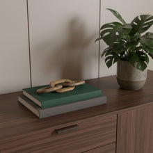Load image into Gallery viewer, Marble Geometric Links Tabletop Sculpture - Brown