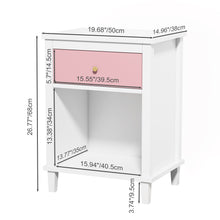 Load image into Gallery viewer, Nightstand With 1 Drawer 1 Shelf