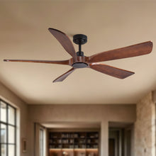 Load image into Gallery viewer, Ceiling Fan With Light And Remote Control, Noiseless, 6 Speeds Reversible, Quiet DC - Matte Black