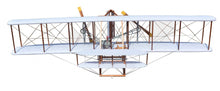 Load image into Gallery viewer, c1903 Wright Brothers Flyer Model Sculpture - Brown / White