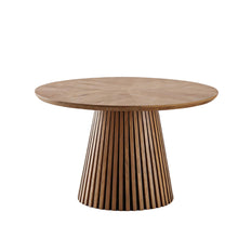 Load image into Gallery viewer, Round Dining Table For Dining Room - Natural Wood