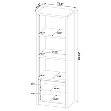 Load image into Gallery viewer, Sloat - 3 Shelf Media Tower With Cabinet Storage - Black