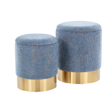 Load image into Gallery viewer, Marla - Contemporary Nesting Ottoman Set