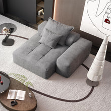 Load image into Gallery viewer, Modern Oversized Modular Sectional Sofa, Sparkling Fabric Soft Cushion Sofa With 2 Pillows