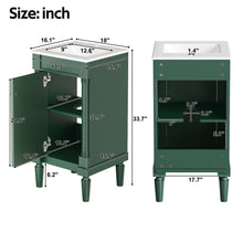 Load image into Gallery viewer, French Style Bathroom Cabinet With Sink, Adjustable Shelf