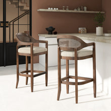 Load image into Gallery viewer, Americana - Mid-Century Modern Cane Back Counter Stool