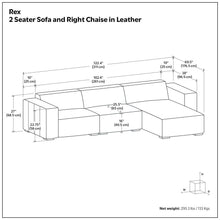 Load image into Gallery viewer, Rex - Handcrafted Sectional Sofa