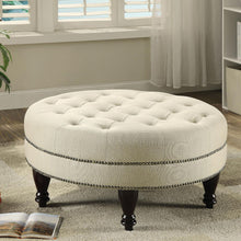 Load image into Gallery viewer, Oatmeal Cocktail Ottoman - Beige