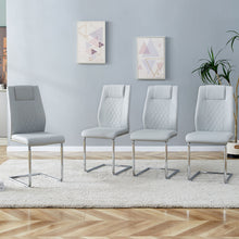 Load image into Gallery viewer, Modern Dining Chairs With Padded Seat, Metal Legs