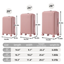 Load image into Gallery viewer, 20" / 24" / 28" 3 Pieces / Set Spinner Wheel Luggage, Carry On Suitcase, With Cup Holder & USB Port & Phone Holder